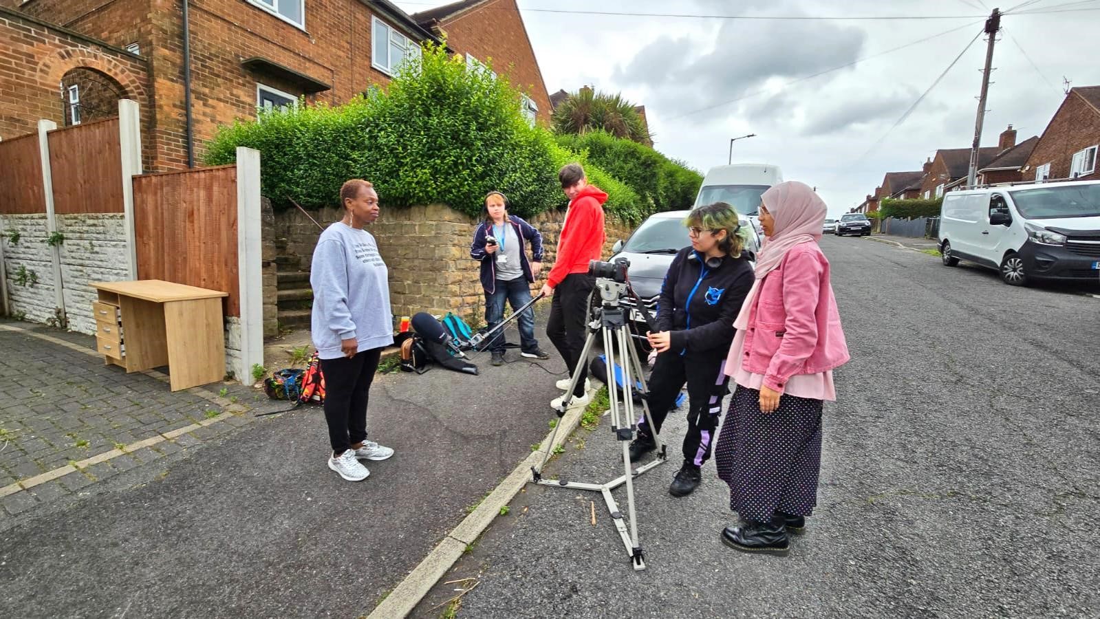 Filming the animation project