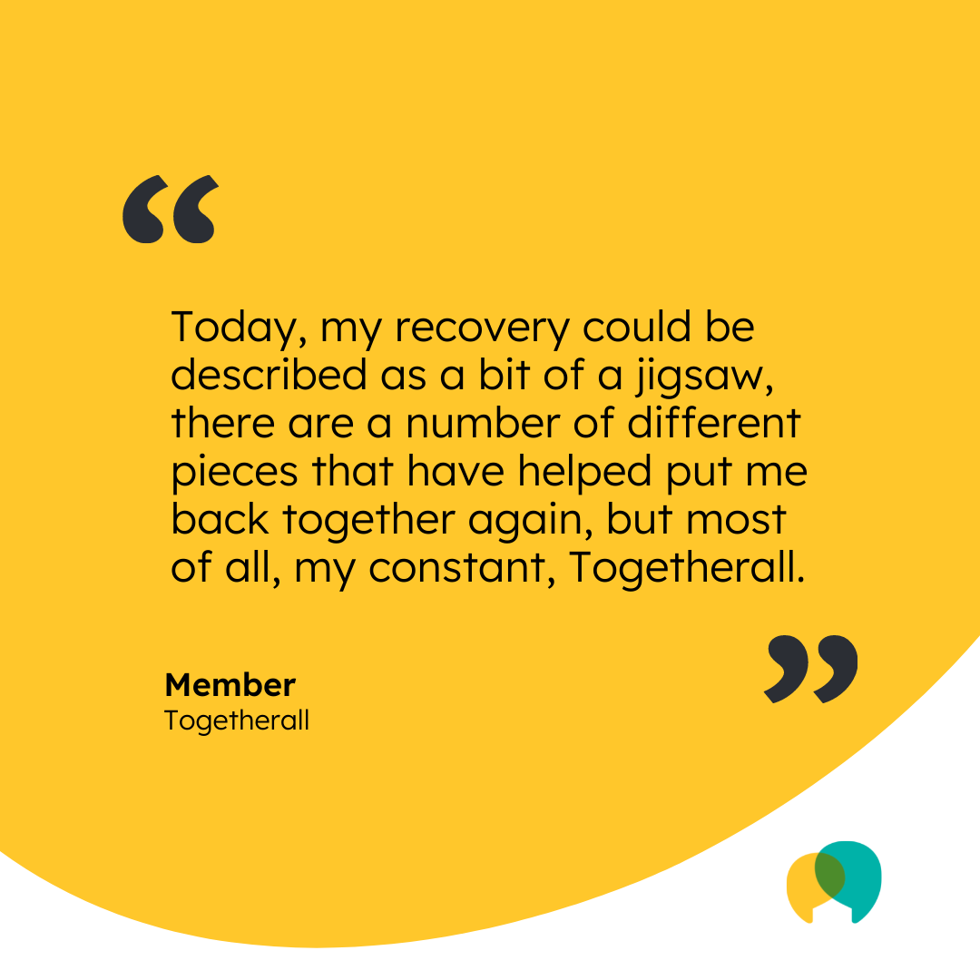 Togetherall community story quote