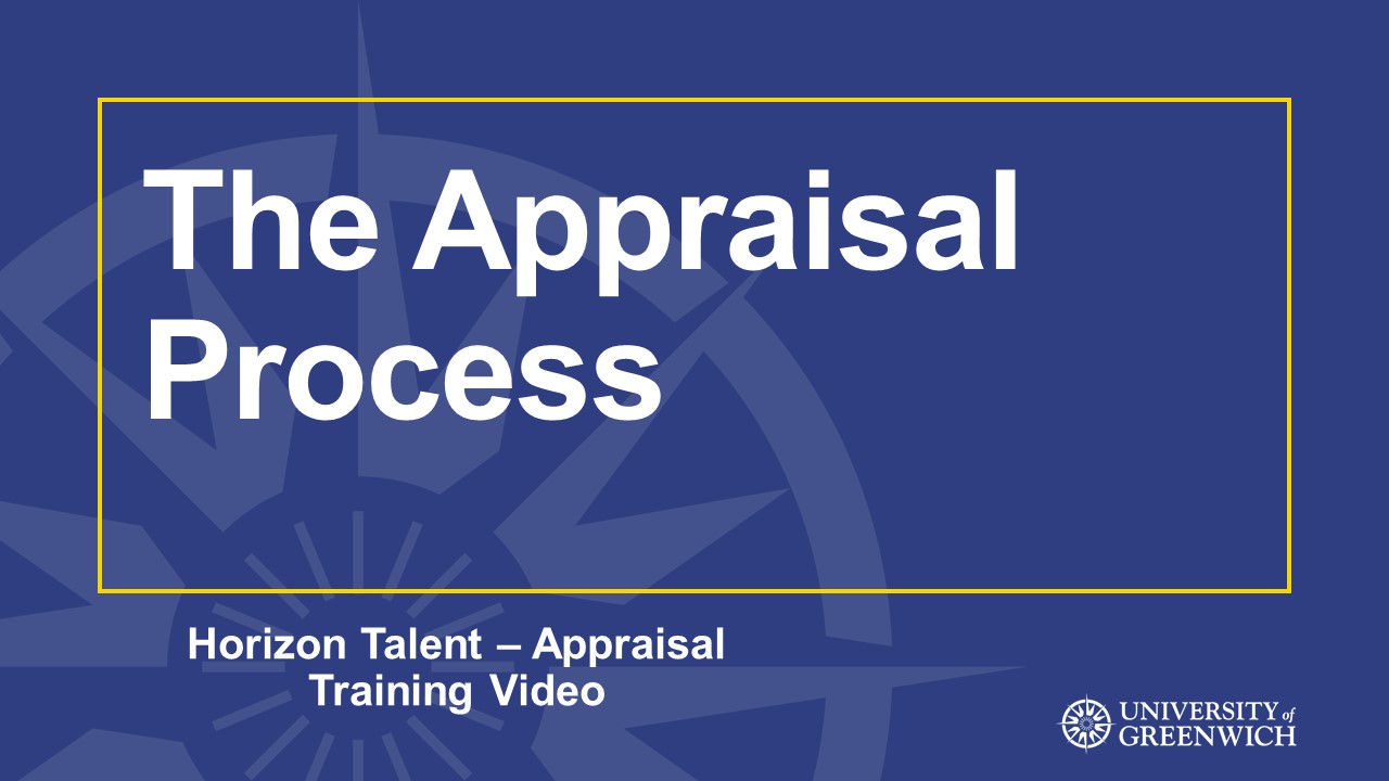 The Appraisal Process Using the Horizon System