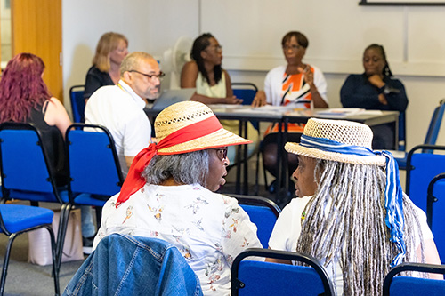 People attending the Windrush seminar