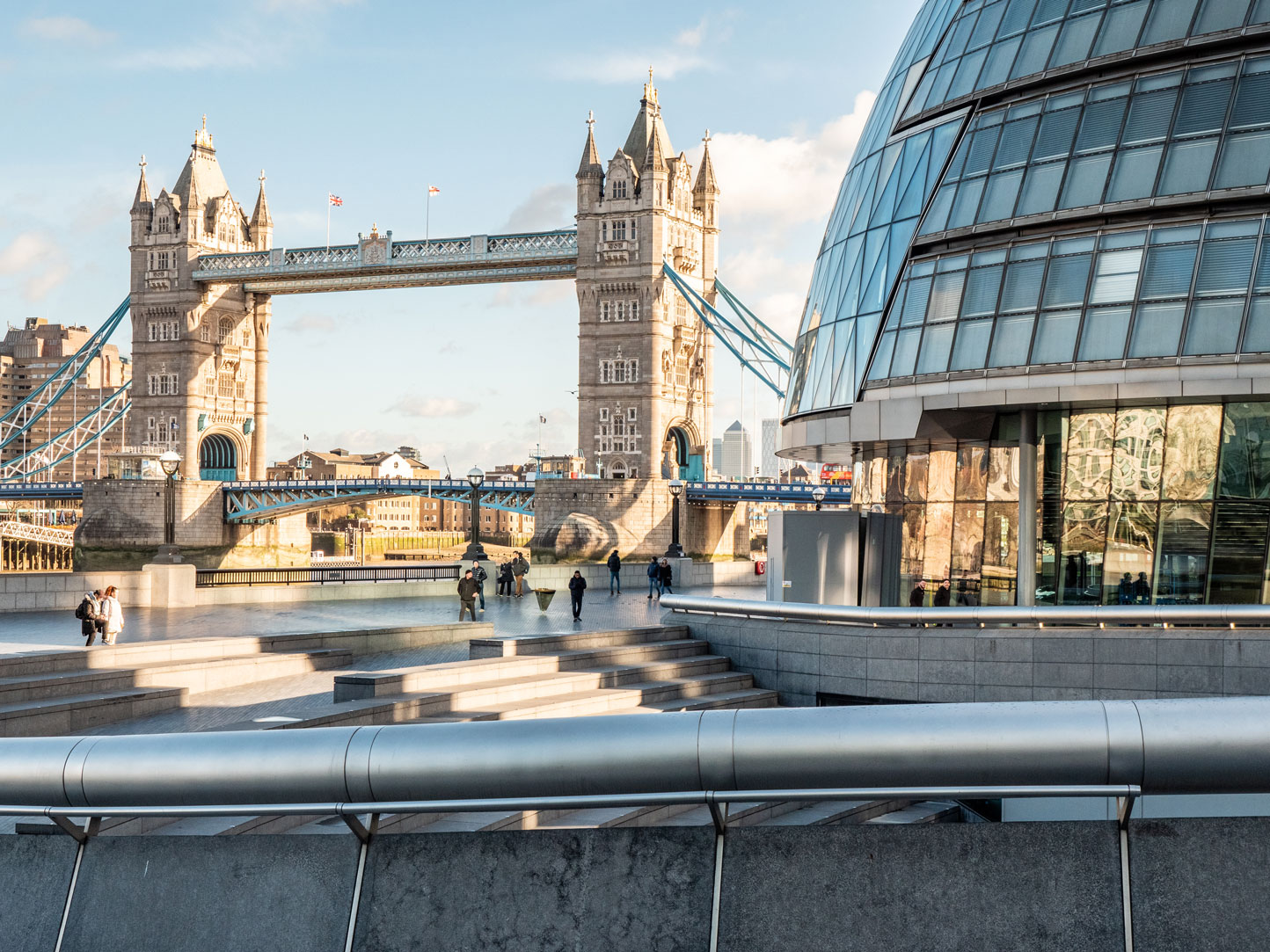 South bank showing London Bridge