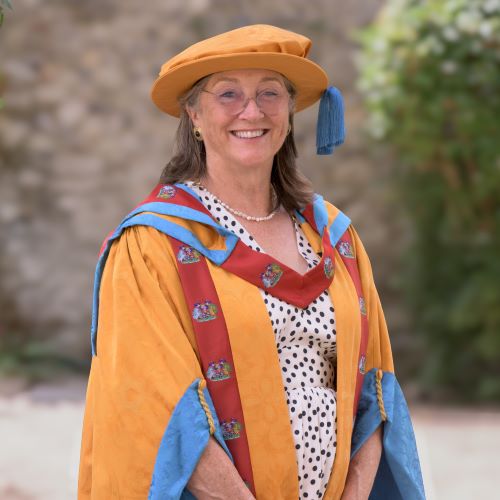 Marion Regan MBE on graduation day