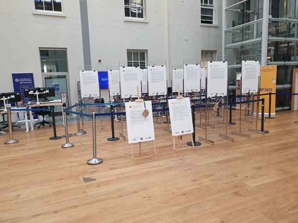 The exhibition in place in the dreadnought atrium    