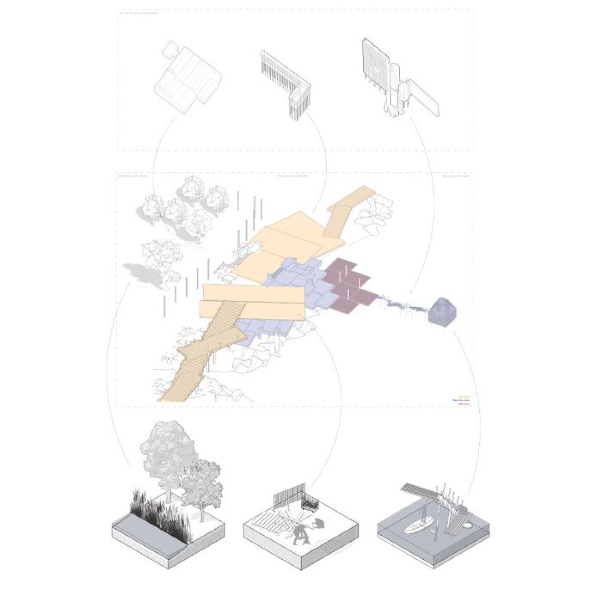 Image showing drawings and work from MA Landscape Architecture student Kalina Kircheva