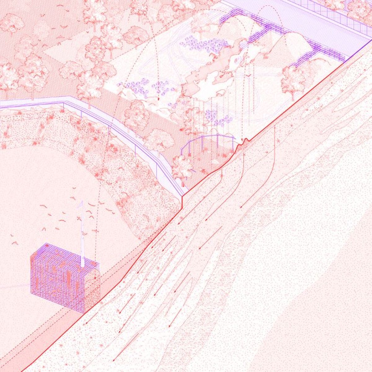 Image showing drawings and work from MA Landscape Architecture student Gaia Lucchina