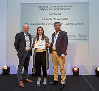 Receiving Gold Award