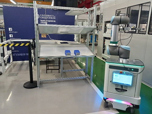 Robot in engineering lab