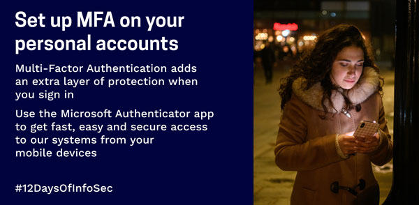 How to set up MFA on your personal accounts