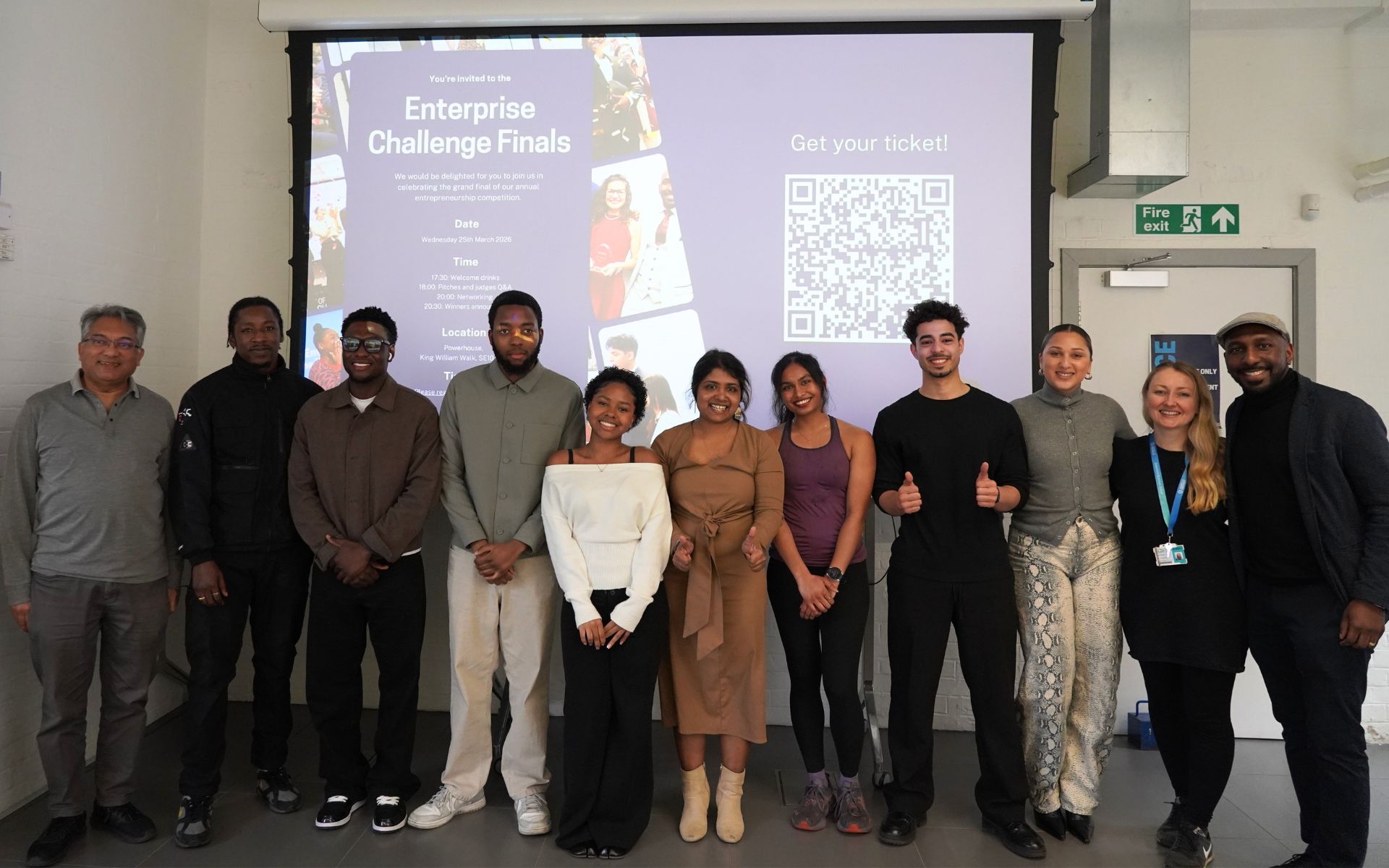 group photo at event