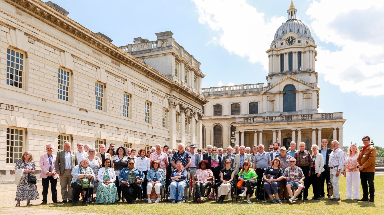 Group of alumni on Greenwich campus