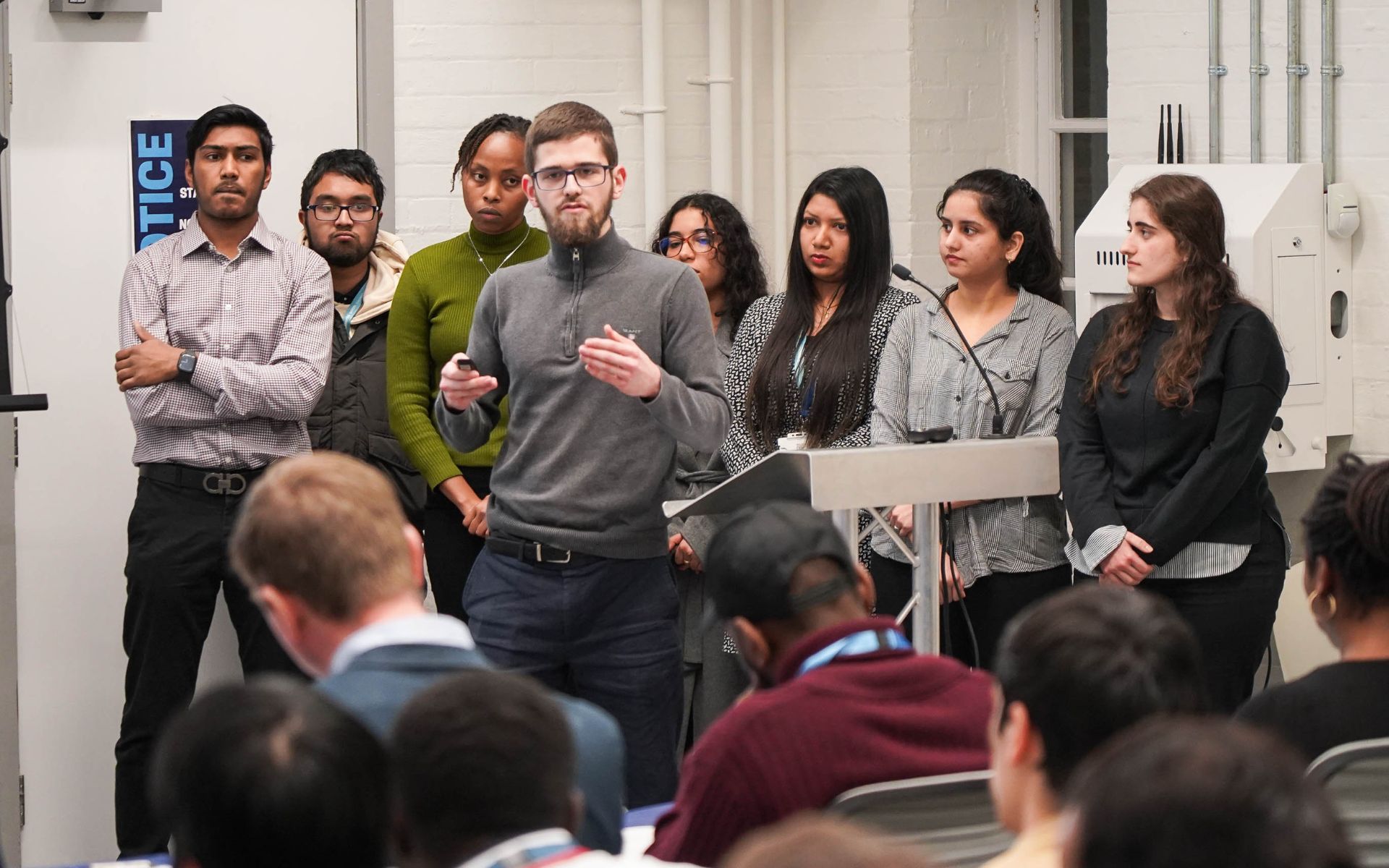 students at event 