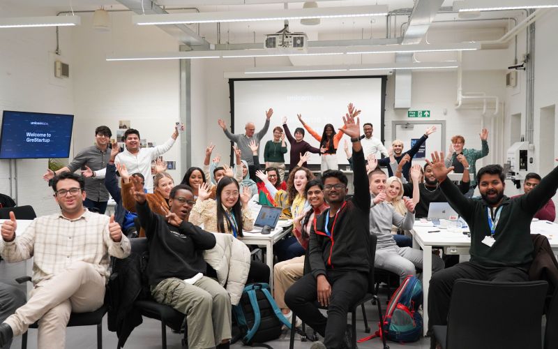 students at event