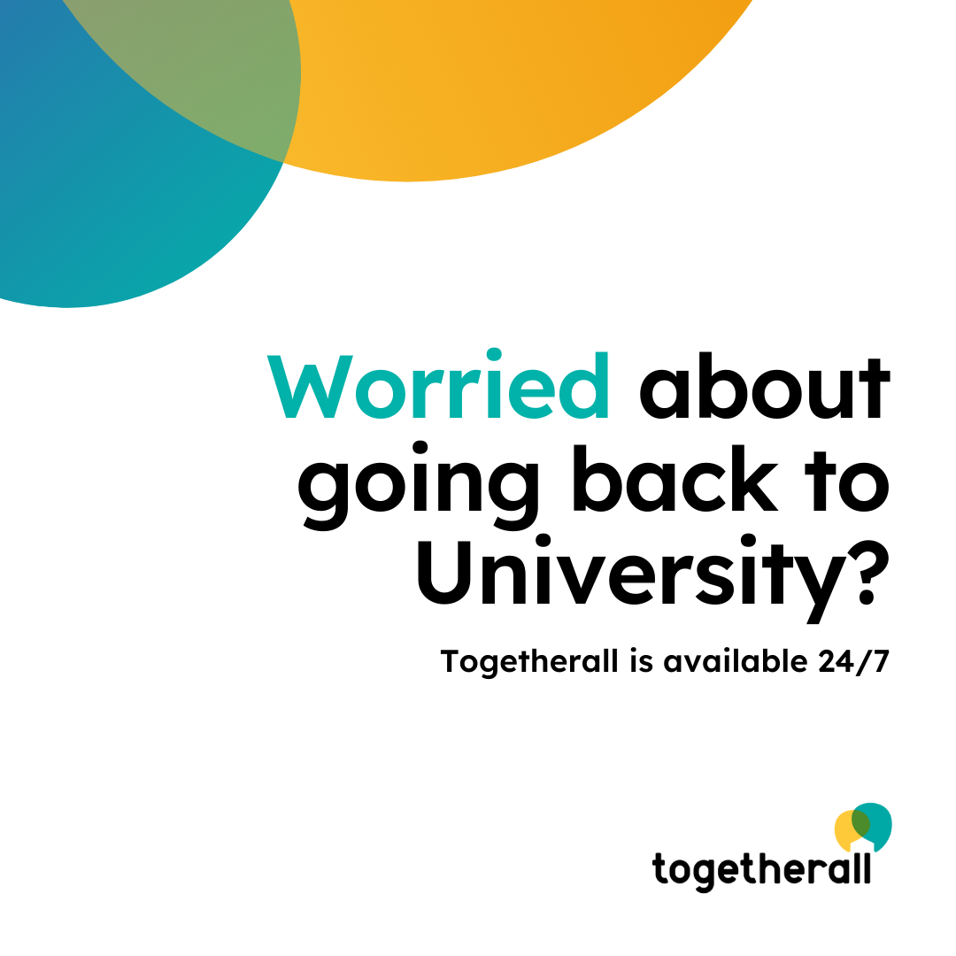 Worried about going back to University Togetherall is available 24/7