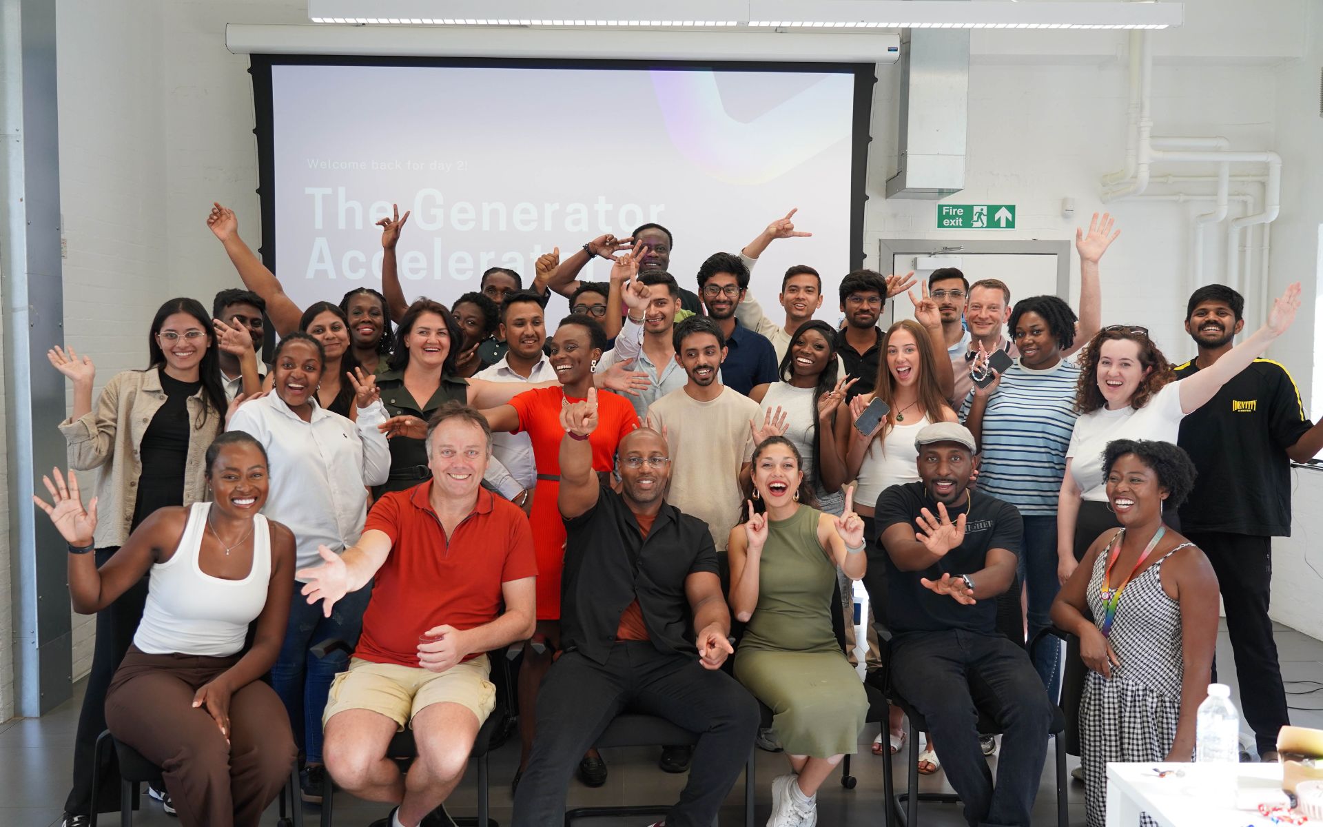 group picture at event
