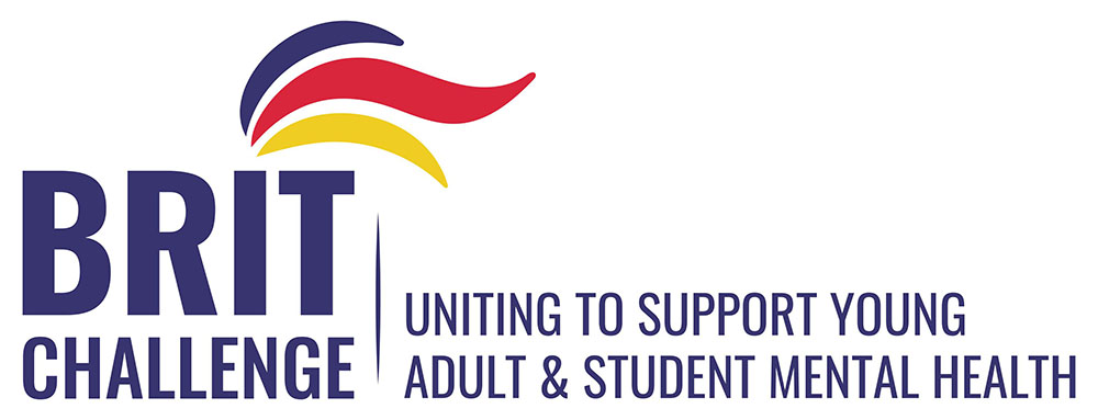 BRIT Challenge logo: Uniting to Support Young Adult and Student Mental Health